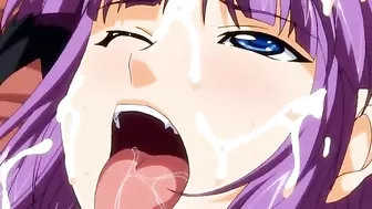 Hentai warrioress ravishes royal lady with her strap-on dick.