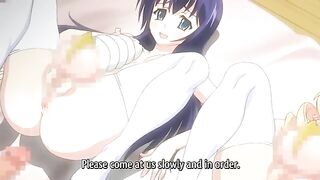 Futanari idol group gets gang-banged in hentai video.