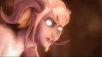 Coliseum of Lust - An orc with a massive dick fucks a night elf's wet pussy as his minions cheer him on. #Hentai