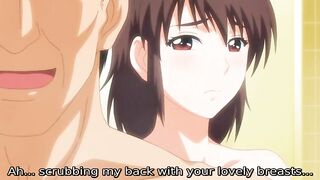 Dad fucks his daughter's wet pussy in hentai porn.