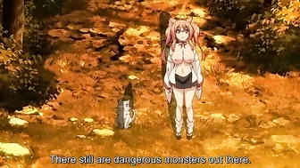 Hardcore hentai sex scene featuring a dog girl getting purified by a monstrous cock.