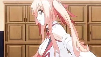 Hardcore hentai sex scene featuring a dog girl getting purified by a monstrous cock.