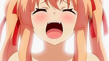 Hardcore hentai sex scene featuring a dog girl getting purified by a monstrous cock.