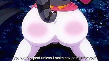 Hardcore hentai sex scene featuring a dog girl getting purified by a monstrous cock.