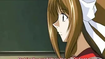 Hentai schoolgirls get naughty and pay off their debts with hot sex.