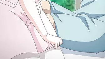 This busty anime nurse is bound and gagged while being rough-fucked on a hentai website.