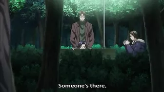 Cheating hentai housewife enjoys a gangbang in a hotel room.