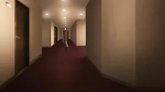 Cheating hentai housewife enjoys a gangbang in a hotel room.