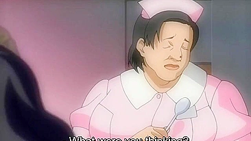 Nurse gets tied up and fucked in her pussy on a hentai porn site.