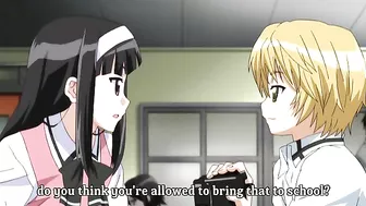 Hentai peeper busted spying on petite masturbation, then fucked her.