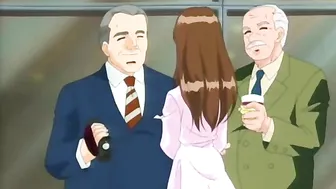 Horny anime schoolgirl chained and trained as a slut.