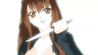Hentai anime teen bondage and BDSM dungeon scene.