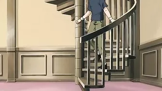 Hentai anime teen bondage and BDSM dungeon scene.