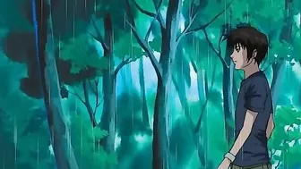 Hentai anime teen bondage and BDSM dungeon scene.