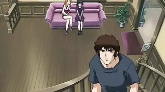 Hentai anime teen bondage and BDSM dungeon scene.