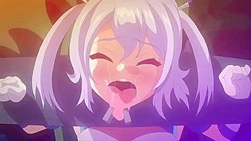 Magic princesses in bondage and group sex on a hentai website.