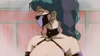 Hentai dominatrix punishes bound schoolgirls in a sexy way.