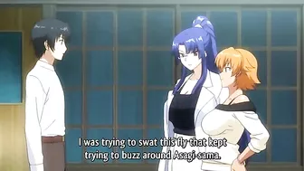 A group of female ninjas are drugged with a love potion and taken advantage of in a gangbang scene.