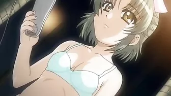 Hentai video - petite succubus girl torturing and riding guy's cock.