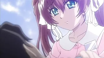 Hentai video - petite succubus girl torturing and riding guy's cock.