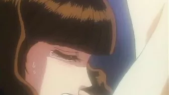 Sexy hentai maidens perform erotic acts on stage for wealthy patrons.