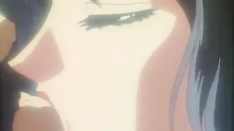 Sexy hentai maidens perform erotic acts on stage for wealthy patrons.