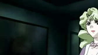 An anime girl is electrically shocked and given enemas in a hentai porn scene.