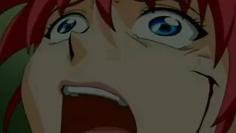 An anime girl is electrically shocked and given enemas in a hentai porn scene.