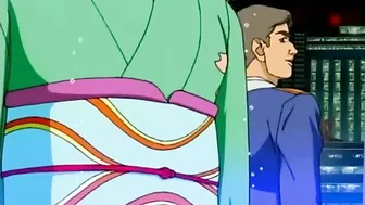 An anime girl is electrically shocked and given enemas in a hentai porn scene.