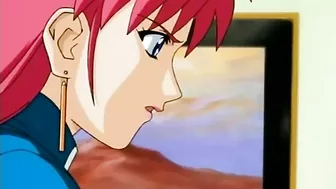 An anime girl is electrically shocked and given enemas in a hentai porn scene.