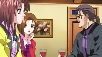 Hentai video - Dominant lesbians whip a bound and masturbating slave.