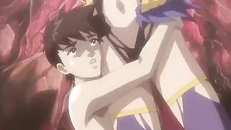 Hentai anime teen sliding her soaked pussy onto brother's hard cock.