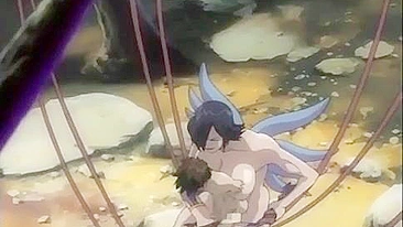 Hentai anime teen sliding her soaked pussy onto brother's hard cock.