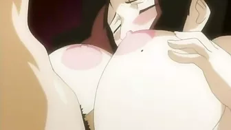 Hardcore hentai scene featuring succubi and their masters using massive sex toys.