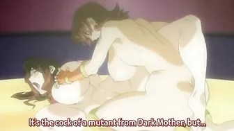 Hardcore hentai scene featuring succubi and their masters using massive sex toys.