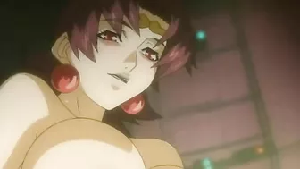 Hardcore hentai scene featuring succubi and their masters using massive sex toys.