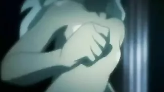 Hardcore hentai scene featuring succubi and their masters using massive sex toys.