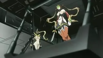 Hardcore hentai scene featuring succubi and their masters using massive sex toys.