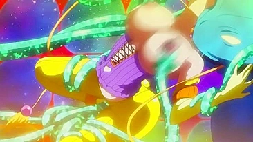 Magical hentai girls get fucked by tentacles in space. #Hentai #Porn