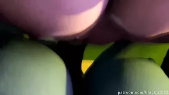 My futanari ponies whipped out their big cocks and did it horsey-style in a hentai scene.