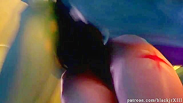 My futanari ponies whipped out their big cocks and did it horsey-style in a hentai scene.