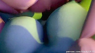 My futanari ponies whipped out their big cocks and did it horsey-style in a hentai scene.