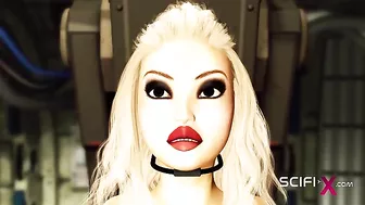 Hentai cyberfuta shemale fucking a bound blonde.