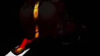 Teen with massive anime boobs gets brutally fucked in bondage on hentai site.