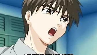 Sexy anime maids dominate and pleasure their bound slaves with intense orgasms.