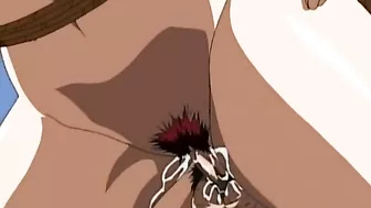 Sexy anime maids dominate and pleasure their bound slaves with intense orgasms.