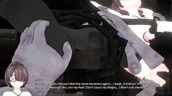 Lich experiments on dark knight ricca with double dildo machine - Hentai City