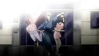 Nurse gets gangbanged in hentai scene.