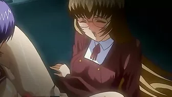 Schoolgirl bound and teased by pervert on hentai website.