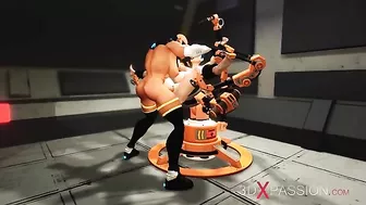 Hentai sex machines and shemales fucking big tits in a cyberpunk world.